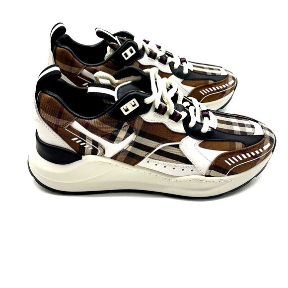 Burberry Sean Vintage Check Canvas Fashion Sneakers - Picture 1 of 7